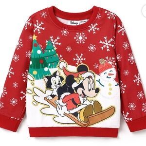 Disney Red Kids Christmas Sweater Minnie Mouse